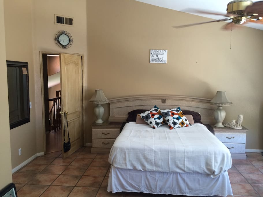Master bedroom with full bath