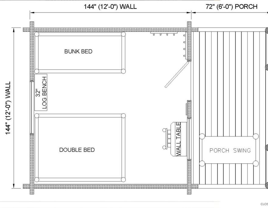 This is the floor plan of the Bilbo.
