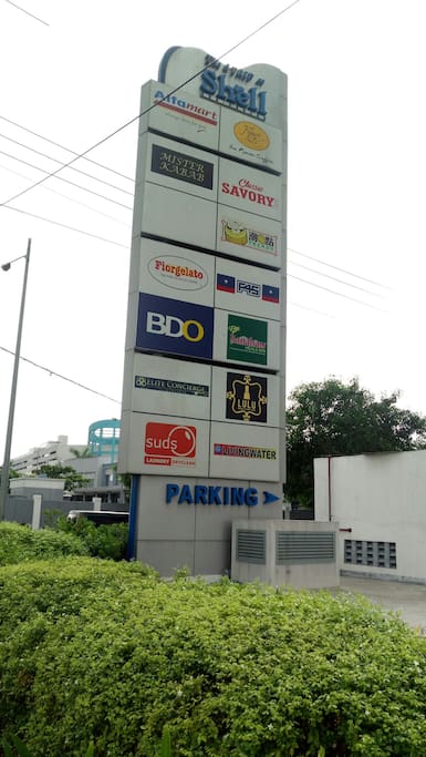 The commercial stores within the Shell building