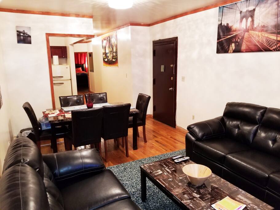 Living-room: From Left side window to rooms