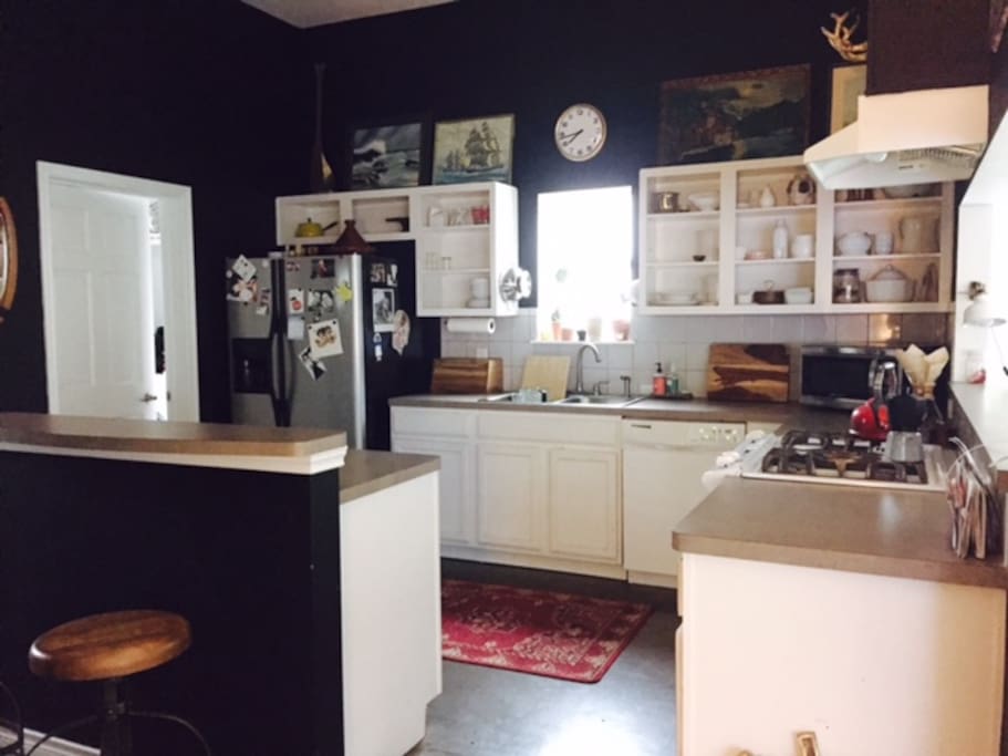 Fully stocked kitchen