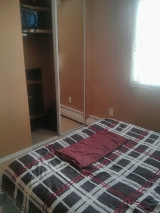 Bedroom with a large closet