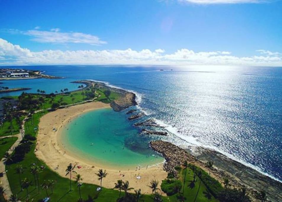 All the four lagoons at the Koolina Resort are open to public