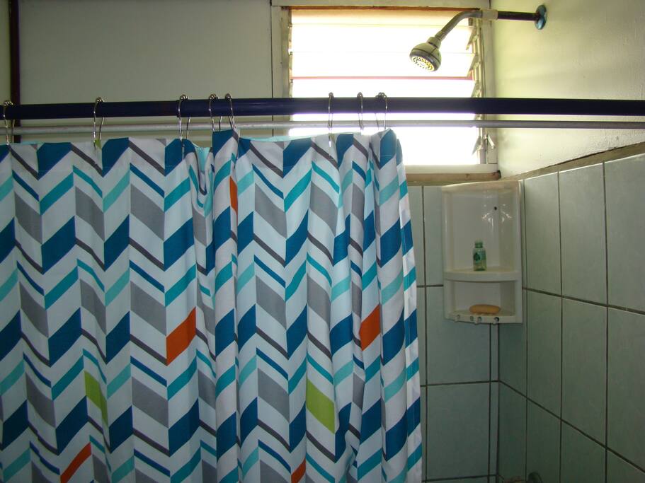 Clean Shower with Hot Water!