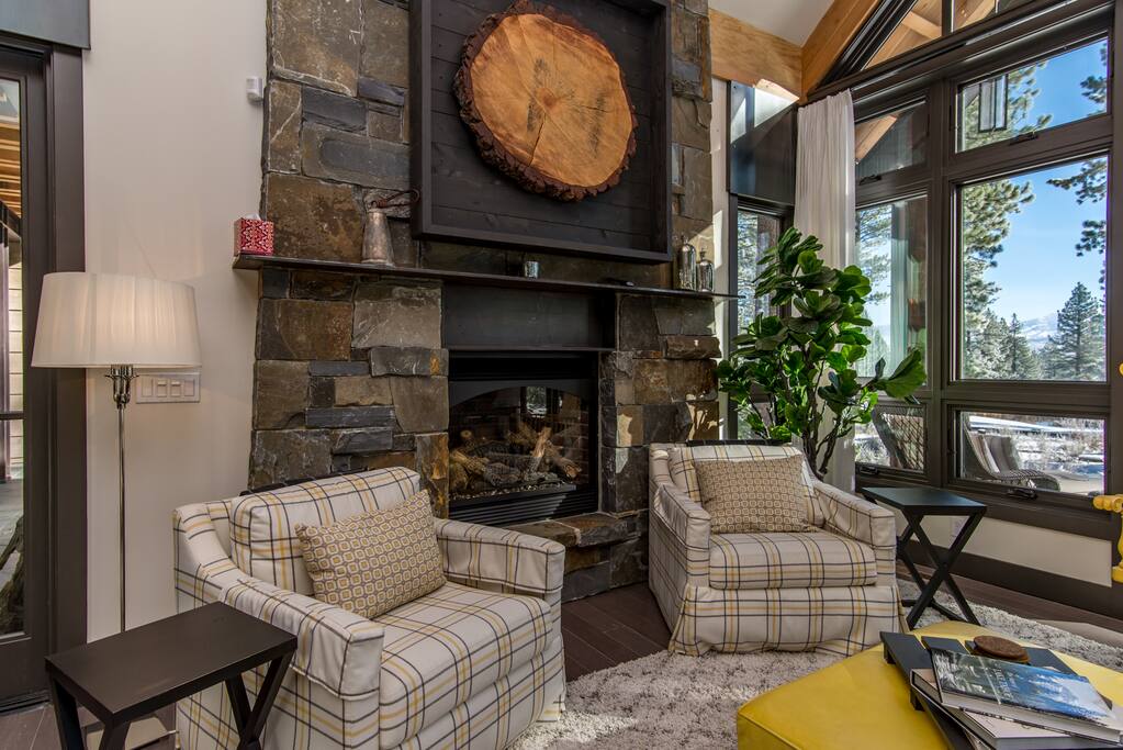 Designer furniture from Ethan Allen throughout.