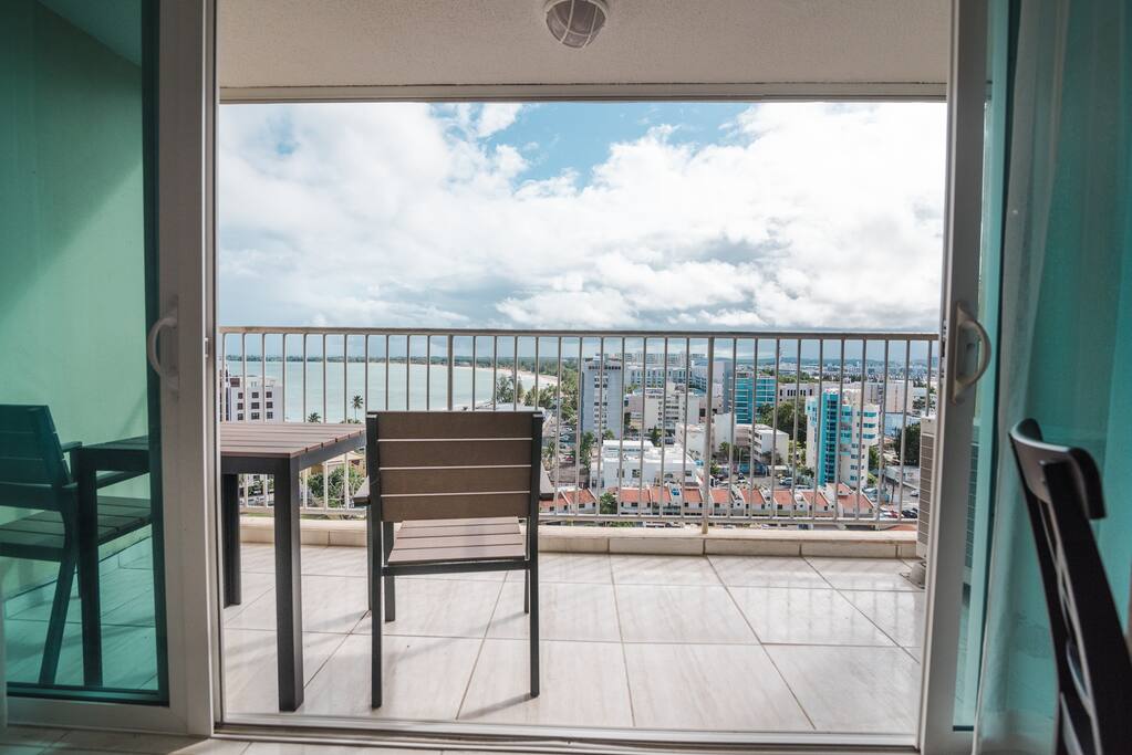 Balcony with ocean view
