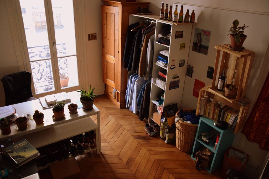 1st Room (Room M) // comfortable double bed and bright environment