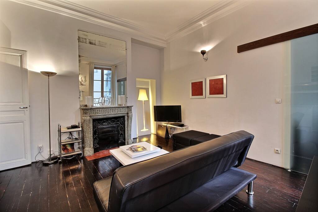 Living room with TV