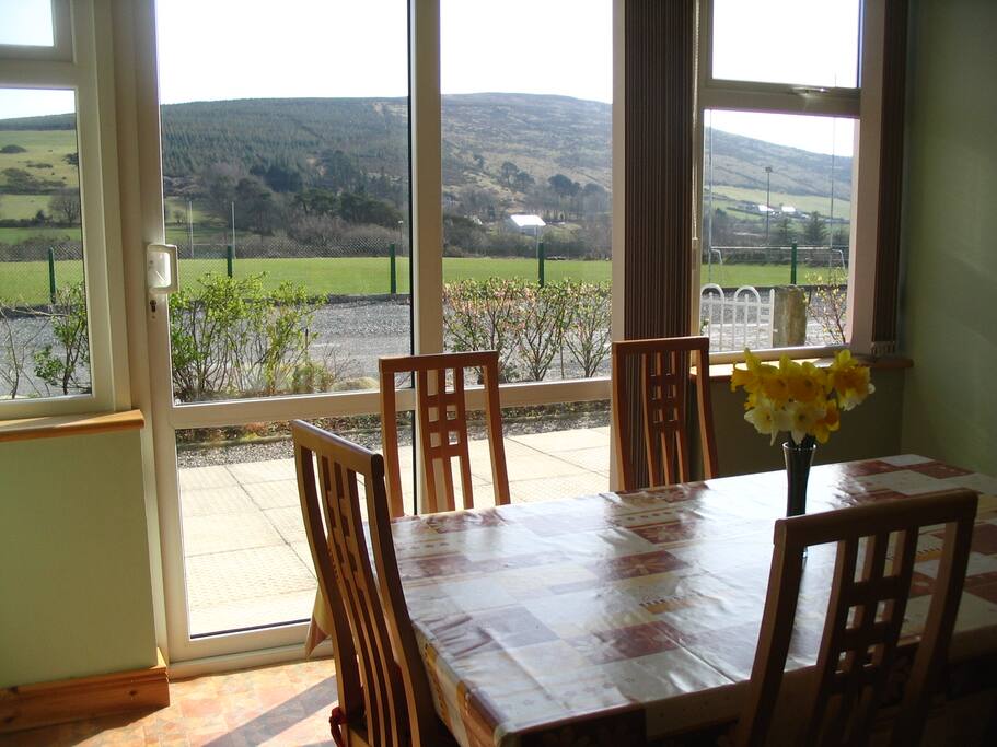 The kitchen/dining area