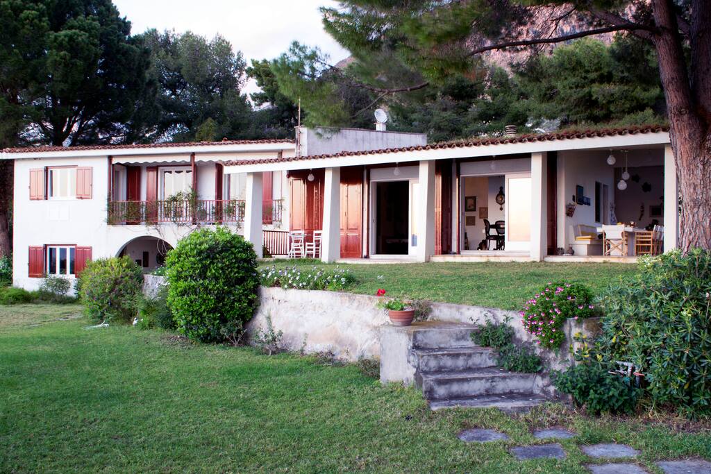 view of the house from the garden