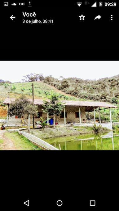 Lago no sítio