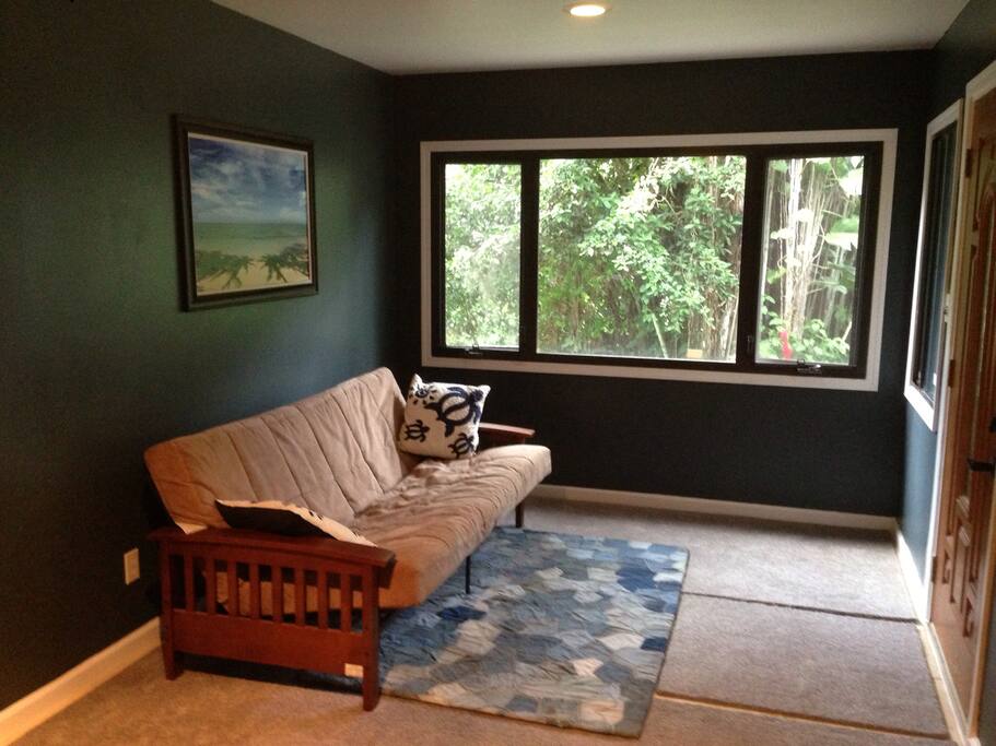 Living Room Futon with HUGE picture window