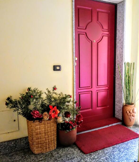 Entrance in flower