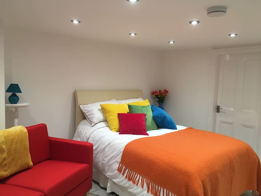 Double bed and sofa bed