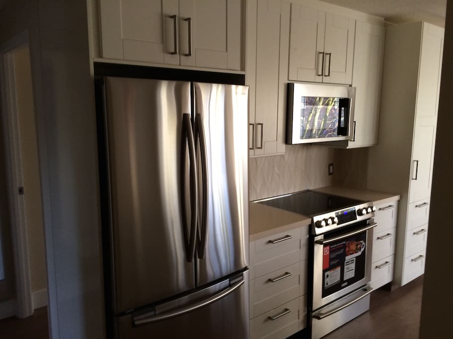 brand new stainless appliances