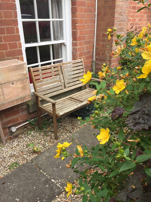 Somewhere to sit for morning coffee or a cool beer