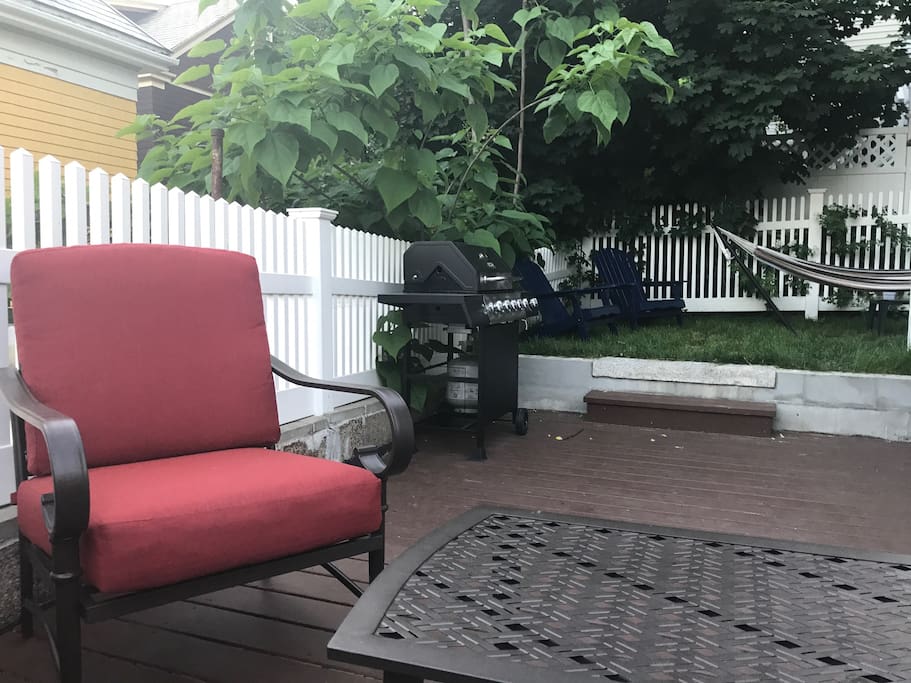 Downstairs patio
