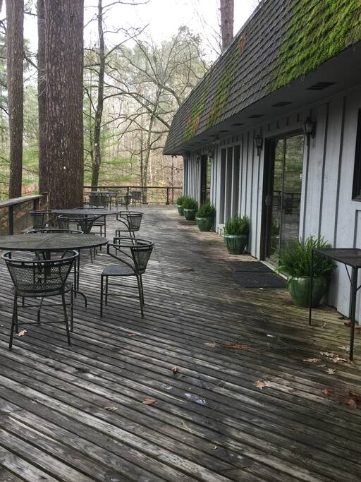 Spacious Deck with Lake Views
