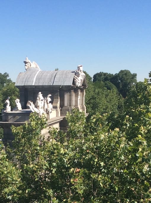 View from the balconies in summer