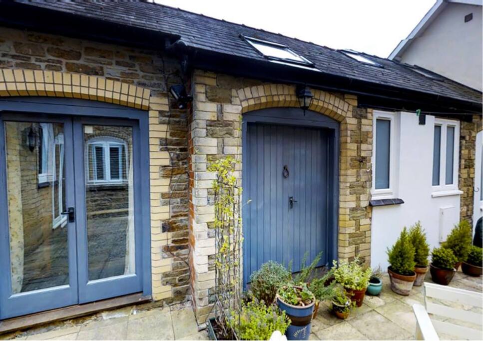 Freshly decorated exterior of barn