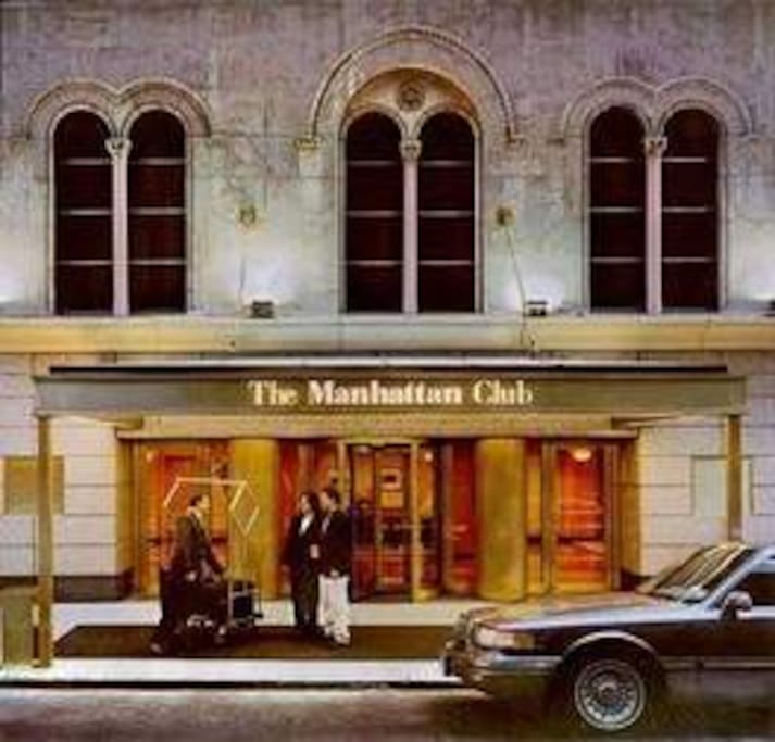 Grand entrance on West 56th St. Valet parking is available.