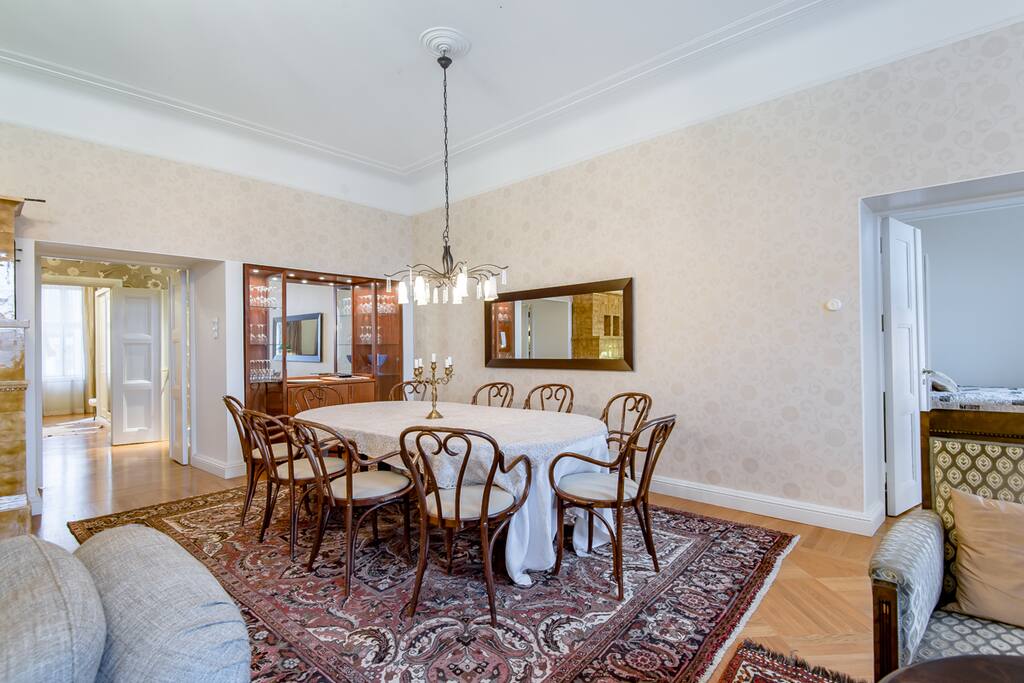 Dining room as part of the living room
