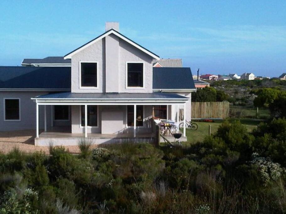 Side view of the home