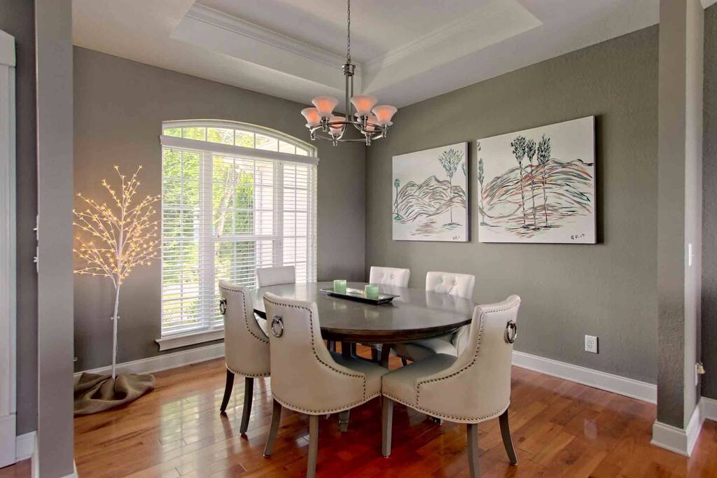 Enjoy dining in the formal dining room which seats six.