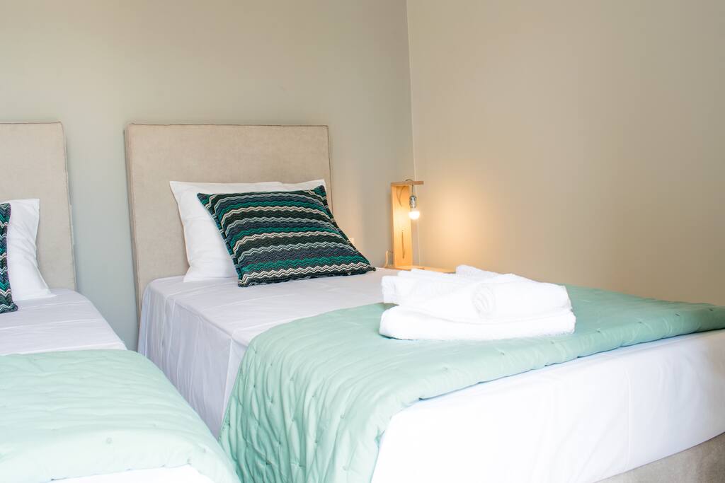 two twin beds