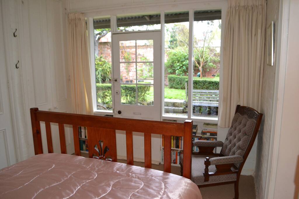 the garden from your bedroom