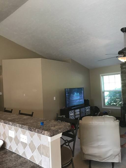 Kitchen and living room