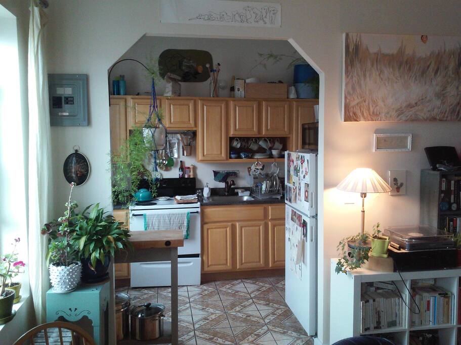 View of kitchen from livingroom