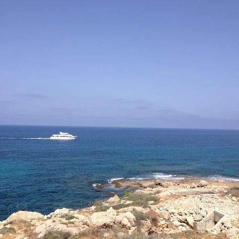 House on the seaside. Paphos.