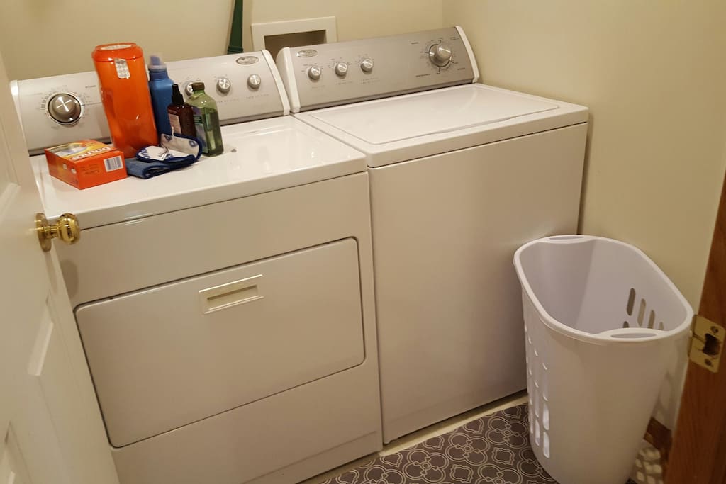 Private washer and dryer.