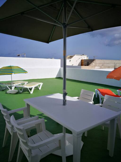 solárium, terraza