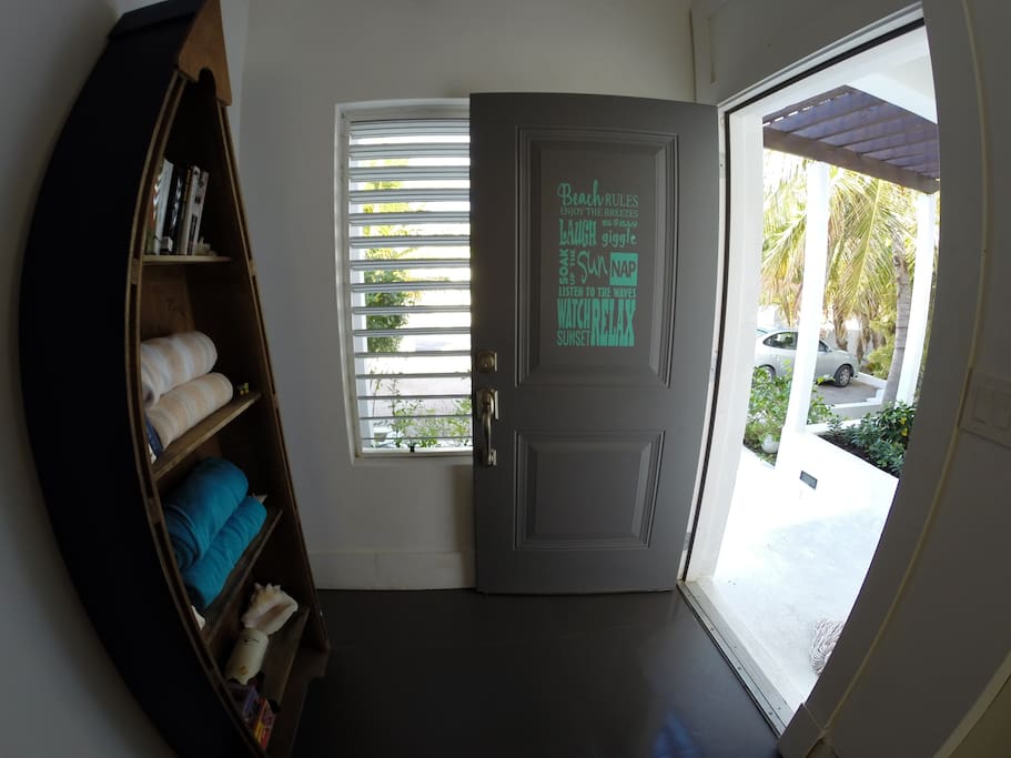 Beach Towel Rack! Front Door!