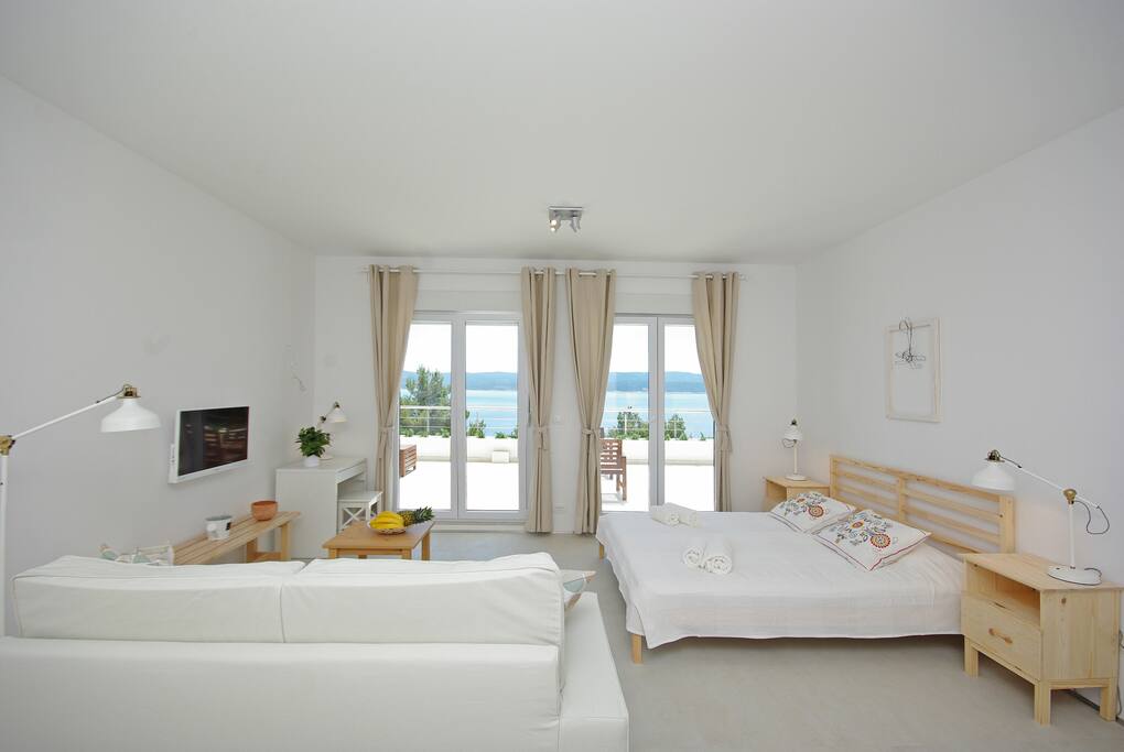 Living room with pull-out sofa & bed