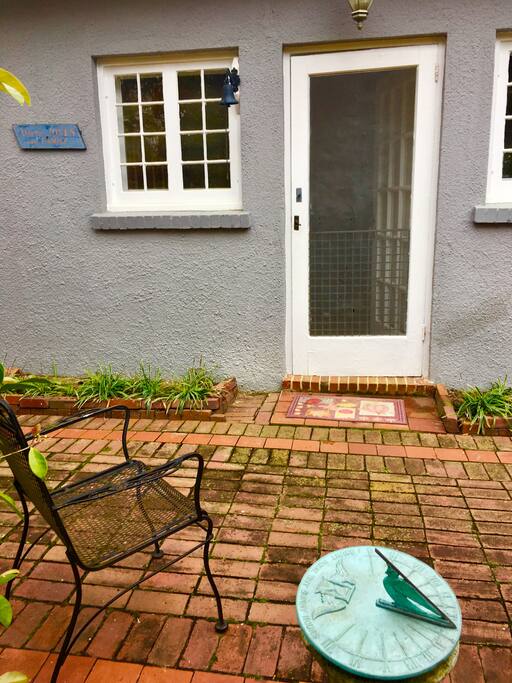 Courtyard at front door