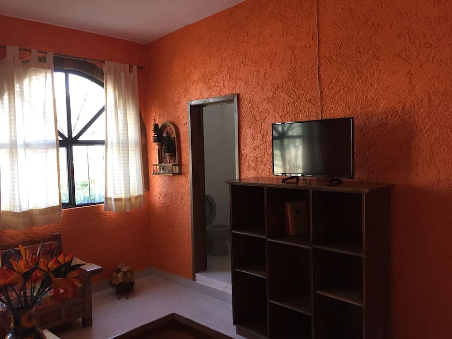 Sala de TV y terraza