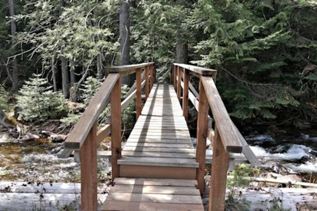 Bridge over backyard creek