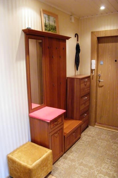 Coatroom. Here you can leave your outdoor clothes and shoes.