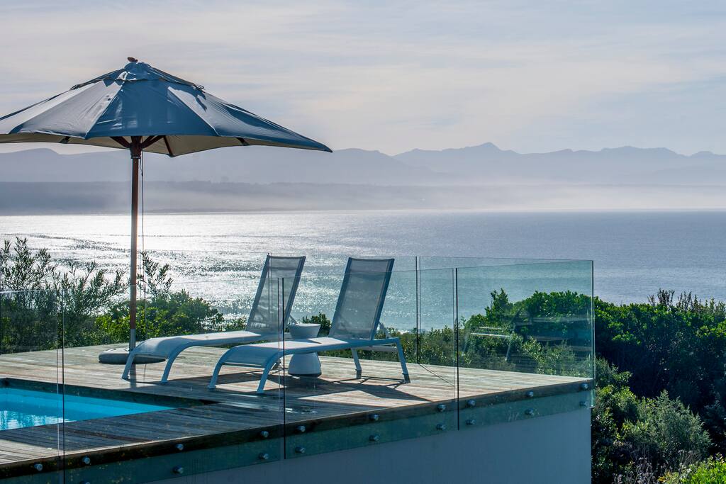 View of the Bay with the Tsitsikamma Mountain Range.