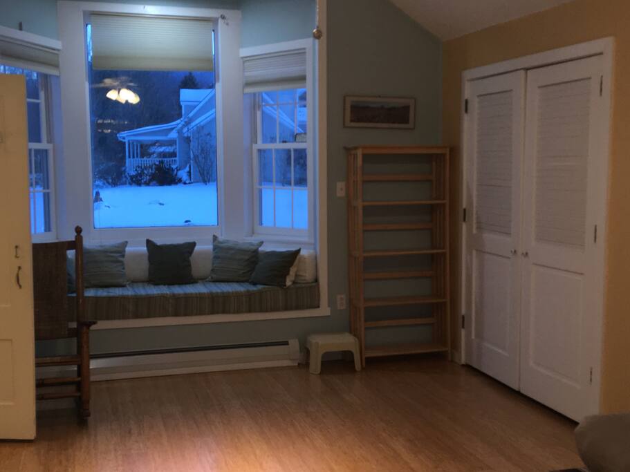 Bay Window - Doors open to sleeping area