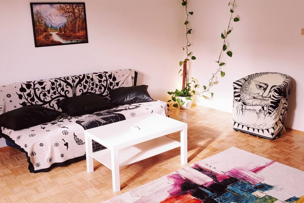 Sleep place for two persons (Bed-in small version on the foto)