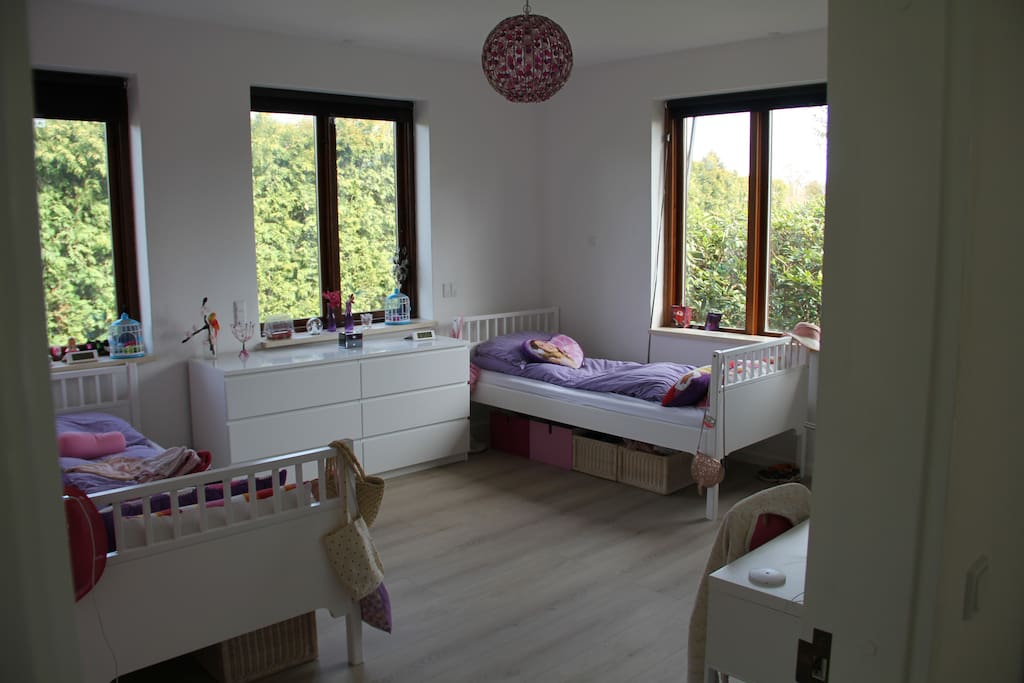 Our youngest daughters room, with 2 separate single beds