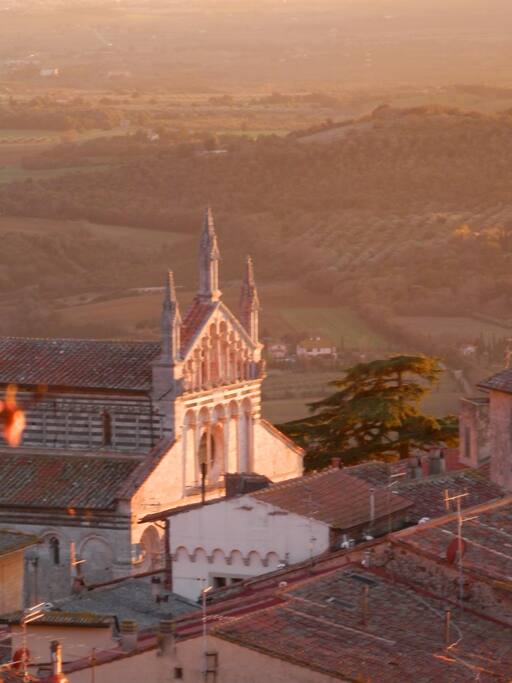 facciata del duomo di massa vista dalla città alta