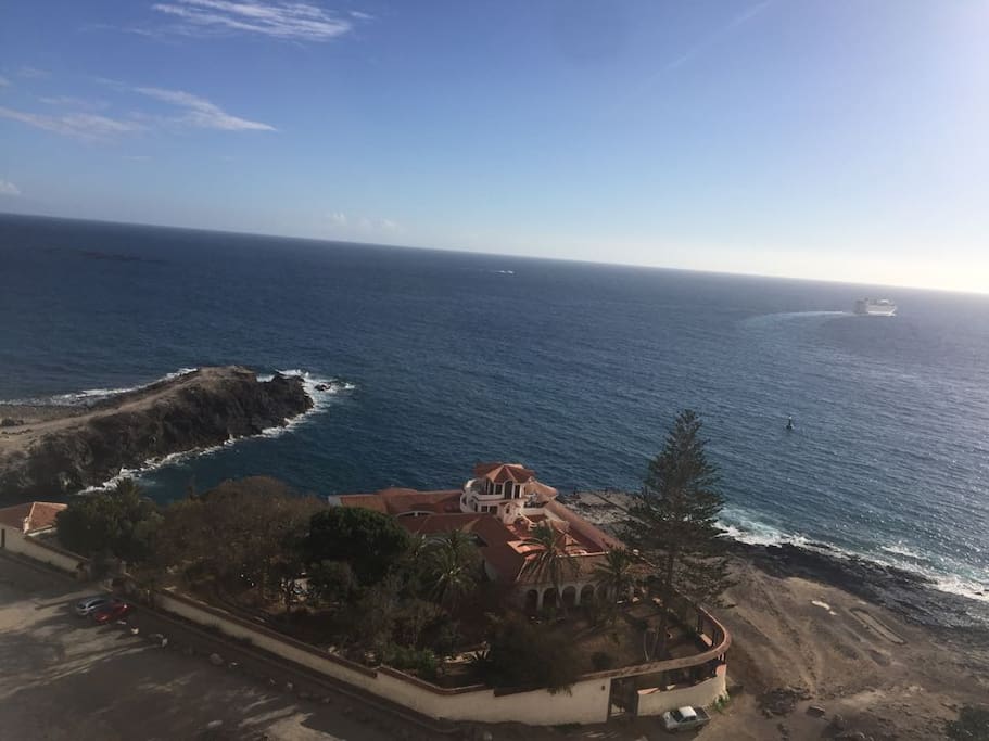 view from the balcony
