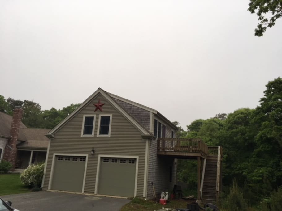Large attached deck