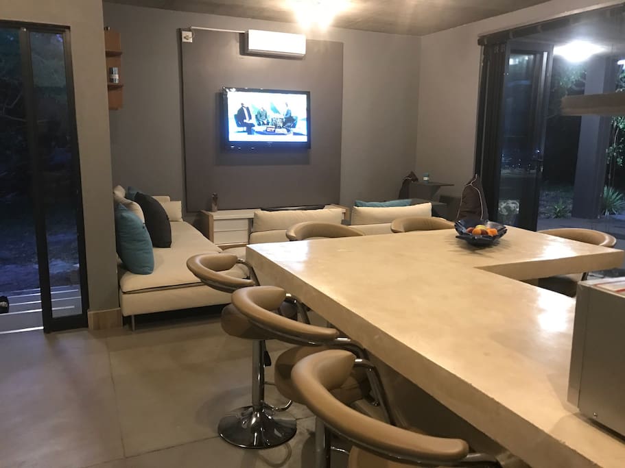 Kitchen table big enough to sit a large group