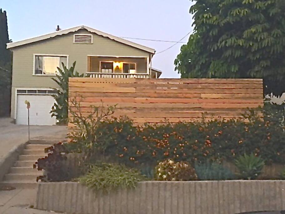 Private front and back yard